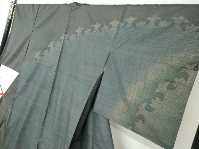 平和屋着物●本場大島紬　訪問着　9マルキ　抽象文様　正絹　逸品　DABD9801ud