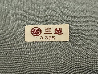平和屋着物●訪問着　流水吉祥草花文　三越扱い　正絹　逸品　DABD9804ud