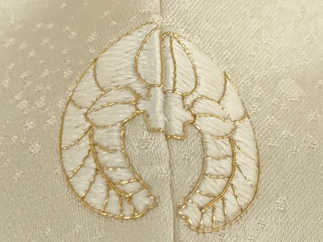 平和屋着物●訪問着　駒刺繍　枝花文　金彩　正絹　逸品　DABD9805ud