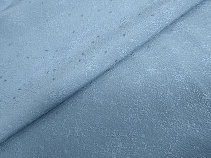 平和屋着物●上質な色無地　霞地紋　紺鼠色　正絹　逸品　DABD9809ud