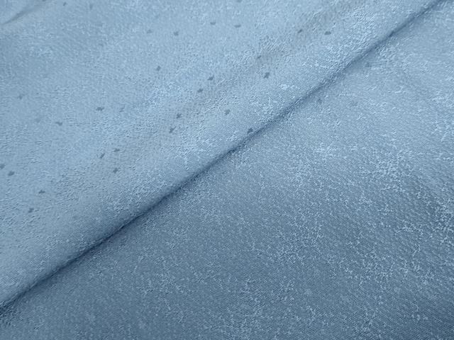 平和屋着物●上質な色無地　霞地紋　紺鼠色　正絹　逸品　DABD9809ud