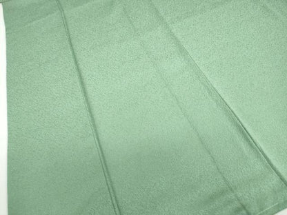 平和屋着物●上質な色無地　柳染色　正絹　逸品　未使用　DABD9812ud