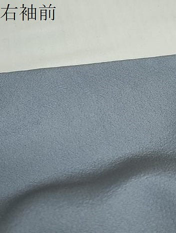 平和屋着物●上質な色無地　作家物　草木染　薄鼠色　正絹　逸品　未使用　DABD9814ud