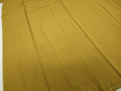 平和屋着物●上質な色無地　桑茶色　やまと誂製　正絹　逸品　DABD9819ud