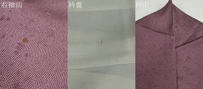 平和屋着物●本加賀友禅作家　柿本市郎　江戸小紋　箔散らし文　鮫小紋柄　正絹　逸品　DABD9821ud