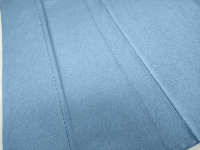 平和屋着物●上質な色無地　御召納戸色　鬼しぼ縮緬　正絹　逸品　未使用　DABD9827ud