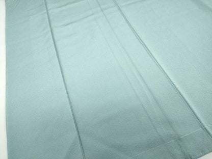 平和屋着物●上質な色無地　作家物　湊鼠色　正絹　逸品　未使用　DABD9828ud