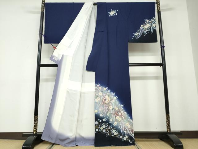 平和屋着物●越後十日町の一流染匠　桐屋・翠山工房　訪問着　絞り　辻が花　暈し染め　金彩　やまと誂製　正絹　逸品　DABD9841ud