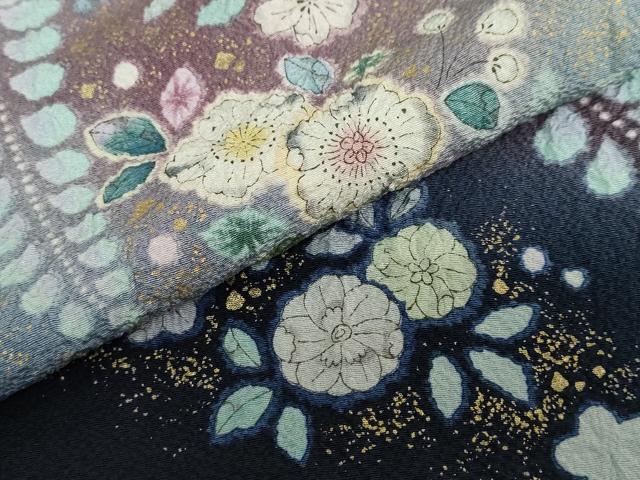 平和屋着物●越後十日町の一流染匠　桐屋・翠山工房　訪問着　絞り　辻が花　暈し染め　金彩　やまと誂製　正絹　逸品　DABD9841ud