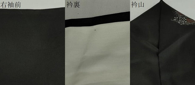 平和屋着物●本場大島紬　地空き　7マルキ　短冊草花文　証紙付き　川口広昭作　正絹　逸品　DABD9844ud