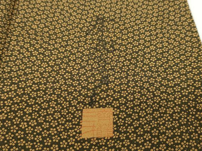 平和屋着物●染色作家　斉藤三才　小紋　小花尽くし文　正絹　逸品　DABD9845ud