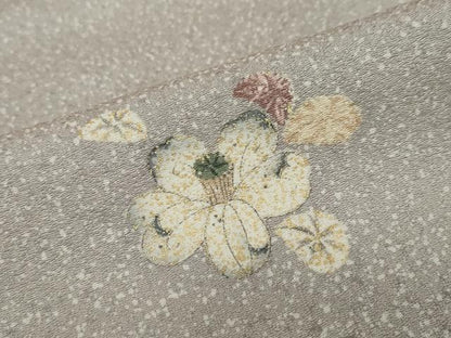 平和屋着物●訪問着　流水辻が花　金彩　正絹　逸品　DABD9847ud