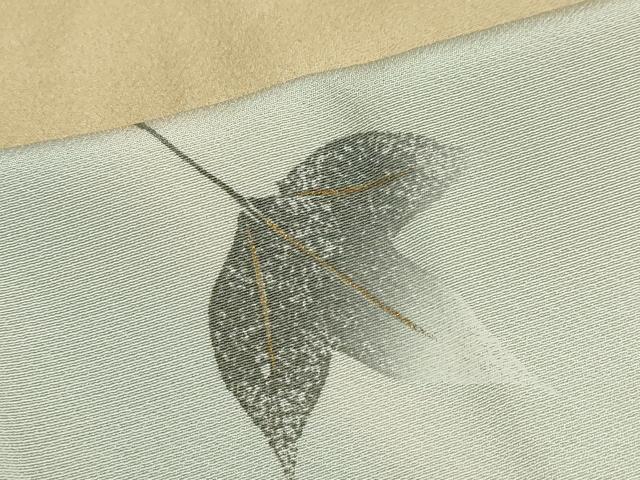 平和屋着物●訪問着　作家物　舞葉文　暈し染め　金彩　正絹　逸品　DABD9850ud