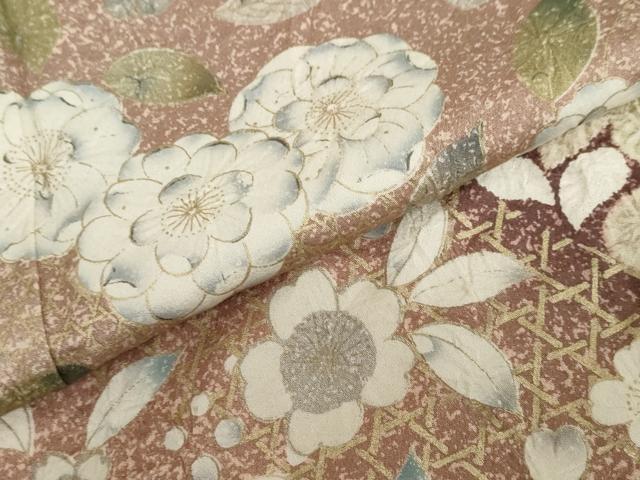 平和屋着物●訪問着　絞り　辻が花　金彩　正絹　逸品　DABD9852ud