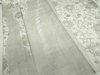 平和屋着物●最高級　中国三大刺繍　スワトウ刺繍　汕頭刺繍　総刺繍　訪問着　お召地　更紗花唐草文　金銀糸　正絹　逸品　DABD9861ud