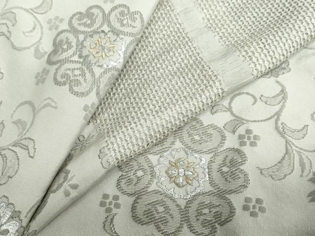 平和屋着物●最高級　中国三大刺繍　スワトウ刺繍　汕頭刺繍　総刺繍　訪問着　お召地　更紗花唐草文　金銀糸　正絹　逸品　DABD9861ud