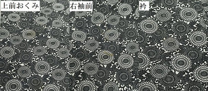 平和屋着物●上質な小紋　型染　菊唐草文　正絹　逸品　DABD9862ud
