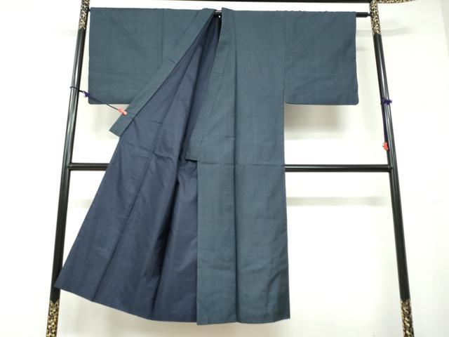平和屋着物●男性　本場大島紬　アンサンブル　長羽織・長襦袢(袷)セット　100亀甲　総詰め　正絹　逸品　DABD9871ud