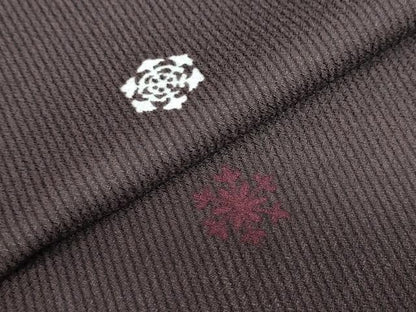 平和屋着物●小紋　雪花文　洗える着物　DABD9874ud
