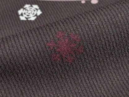 平和屋着物●小紋　雪花文　洗える着物　DABD9874ud