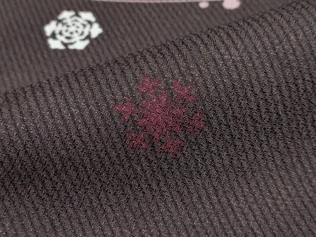 平和屋着物●小紋　雪花文　洗える着物　DABD9874ud