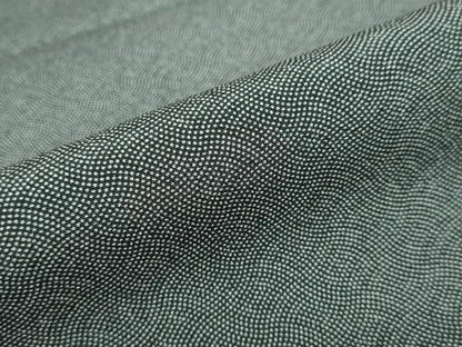 平和屋着物●江戸小紋　鮫小紋柄　黒地　洗える着物　未使用　DABD9876ud