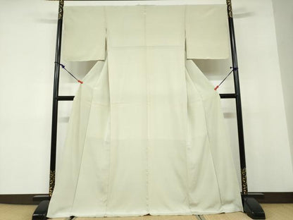 平和屋着物●上質な色無地　若芽色　正絹　逸品　未使用　DABD9892ud