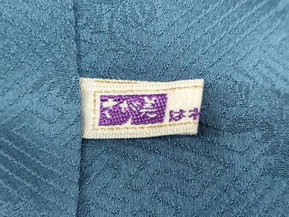 平和屋着物●上質な色無地　紋意匠　薄縹色　さが美扱い　正絹　逸品　DABD9915ud