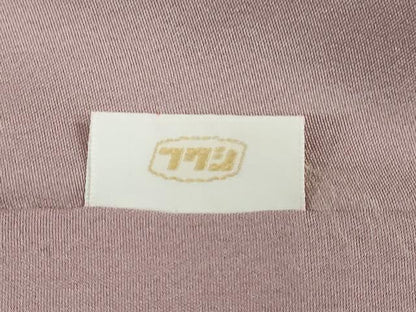 平和屋着物●京加賀友禅　百貫達雄監修　色無地　加賀の四季　紋意匠　薄葡萄色　反端付き　正絹　逸品　DABD9919ud