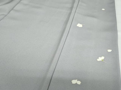 平和屋着物●訪問着　草花丸文　金彩　反端付き　正絹　逸品　DABD9920ud