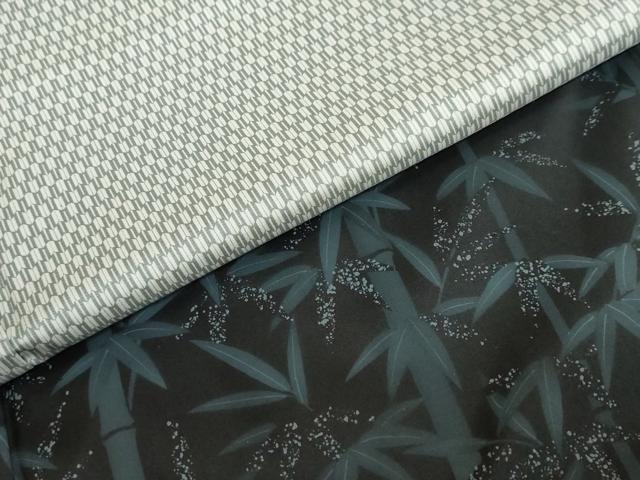 平和屋着物●本場染大島紬　訪問着　笹竹文　正絹　逸品　DABD9925ud