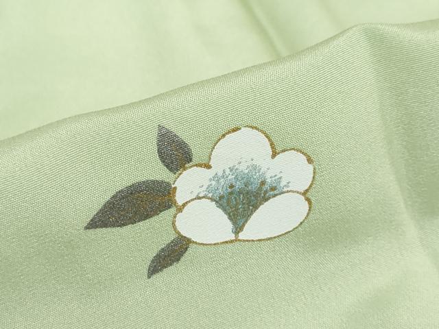 平和屋着物●長襦袢　無双仕立て　舞花文　暈し染め　金彩　半衿刺繍　正絹　逸品　DABD9929ud