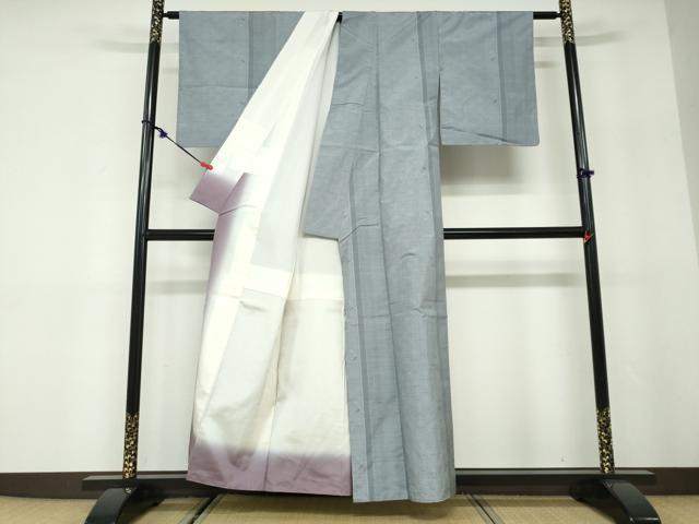 平和屋着物●都喜ヱ門　本場大島紬　草木染　優美な余韻　藤絹織物謹製　証紙付き　正絹　逸品　DABD9932ud