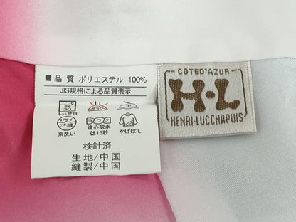 平和屋着物●H・L（アッシュエル）　HENRI-LUC CHAPUIS　振袖　草花文　暈し染め　洗える着物　未使用　DABD9941ud