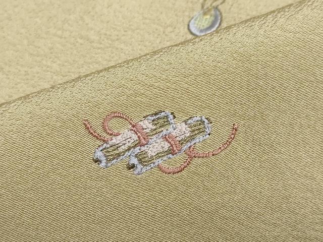 平和屋着物●訪問着　総刺繍　宝尽くし　正絹　逸品　DABD9944ud
