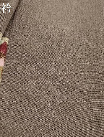 平和屋着物●上質な小紋　貝合わせ草花文　金彩　正絹　逸品　DABD9947ud