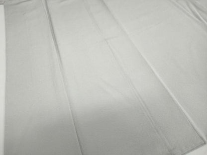 平和屋着物●上質な色無地　作家物　暁鼠色　紫陽花縮緬　反端付き　正絹　逸品　未使用　DABD9950ud