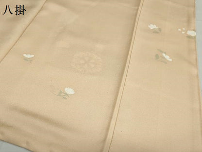 平和屋着物●訪問着　駒刺繍　洋花文　暈し染め　金彩　正絹　逸品　未使用　DABD9962ud
