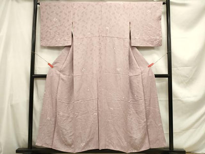 平和屋着物■上質な小紋 絞り 舞花文 正絹 逸品 DABE0008ya