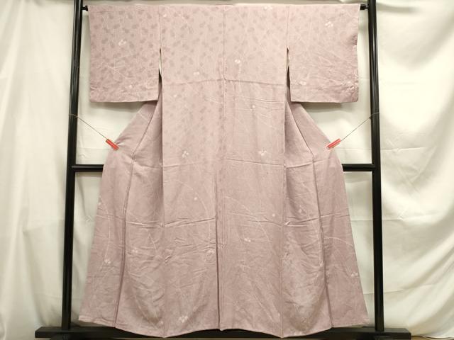 平和屋着物■上質な小紋 絞り 舞花文 正絹 逸品 DABE0008ya