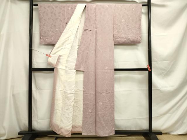 平和屋着物■上質な小紋 絞り 舞花文 正絹 逸品 DABE0008ya