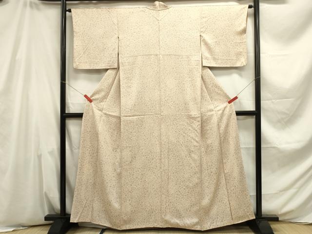 平和屋着物■上質な小紋　舞葉文　正絹　逸品　DABE0017ya