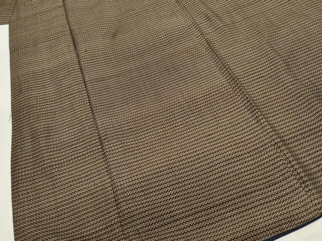 平和屋着物■男性　本場大島紬　アンサンブル　長羽織　横段文　風景文　正絹　逸品　DABE0022ya