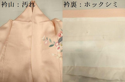 平和屋着物■訪問着　草花文　金彩　正絹　逸品　DABE0024ya