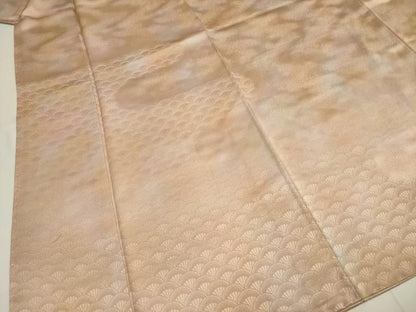 平和屋着物■上質な小紋　霞青海波　暈し染め　正絹　逸品　DABE0079ya