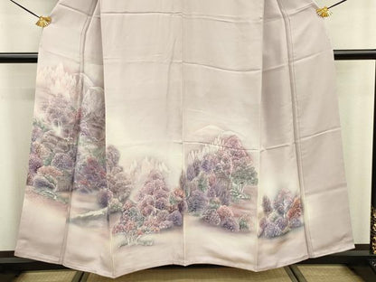 平和屋着物■色留訪問着　風景文　暈し染め　正絹　逸品　未使用　DABE0156ya