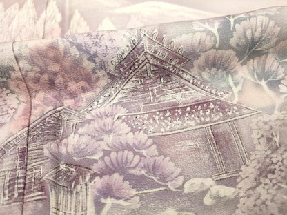 平和屋着物■色留訪問着　風景文　暈し染め　正絹　逸品　未使用　DABE0156ya