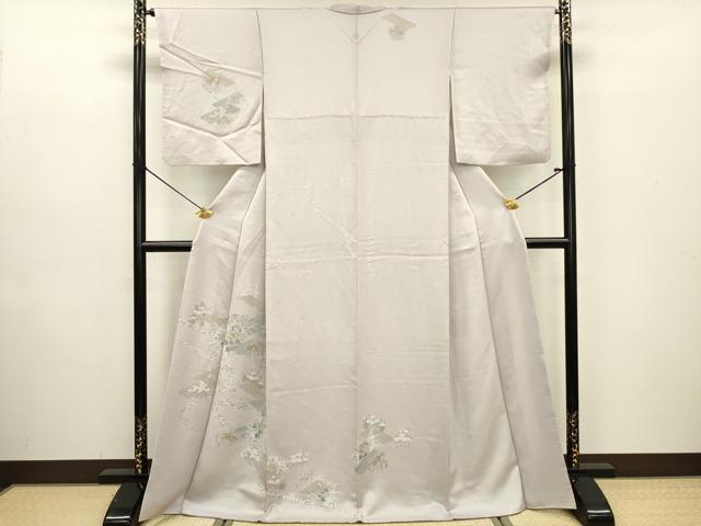 平和屋着物■訪問着　草花文　正絹　逸品　DABE0157ya