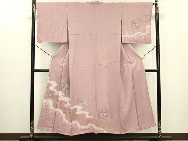 平和屋着物■中国三大刺繍 スワトウ刺繍 汕頭刺繍 訪問着 絞り 絵皿花文 金彩 やまと誂製 正絹 逸品 DABE0160ya