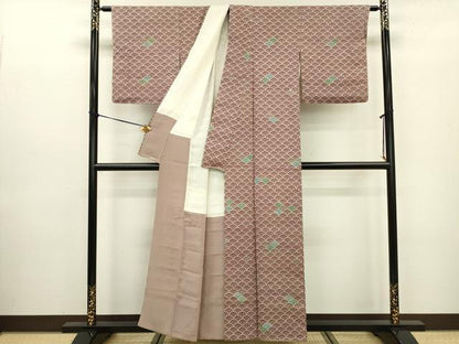 平和屋着物■上質な小紋 青海波 正絹 逸品 DABE0161ya